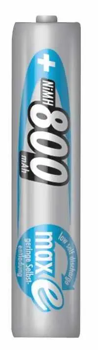 Ansmann Bateria Recarregável NiMH AAA, 800mAh, Embalagem Unitária