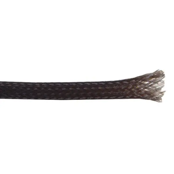 PRO POWER Polyester Expandable Braided Sleeving Black - 10mm 25m