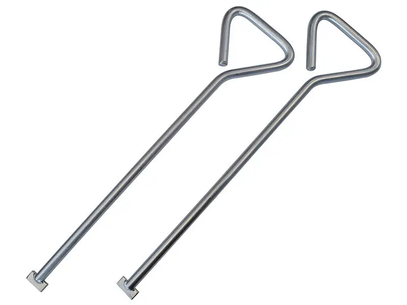 Faithfull Těžké manžetové klíče pro poklopy, 520mm (balení 2 ks)