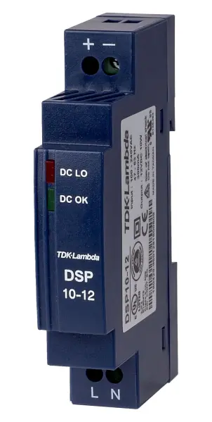 TDK-LAMBDA AC/DC DIN Rail Power Supply - 12V 0.83A 10W