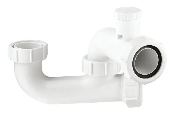 McAlpine - 1½ ιντσών x 50mm Αντι-Σιφονιαστικό P Σωλήνα Μπανιού, Λευκό
