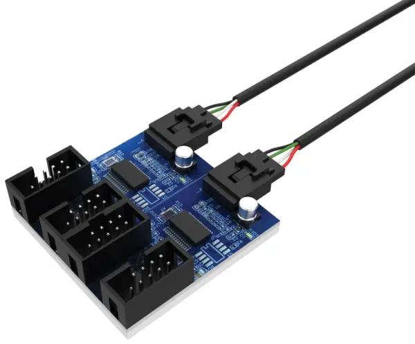 AKASA - Cábaltán USB 2.0 Inmheánach 4-Bhealach