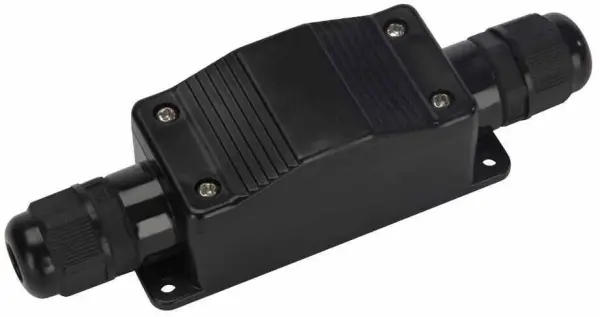 VELLEMAN Boîtier de raccordement IP68 2 voies, Noir