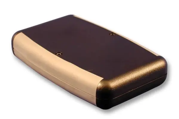 Boîtier portatif HAMMOND en ABS noir avec poignée grise, 147x89x24mm