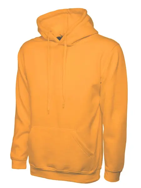 Uneek Unisex Classic Hoodie 50/50 Polycotton - Πορτοκαλί - Medium