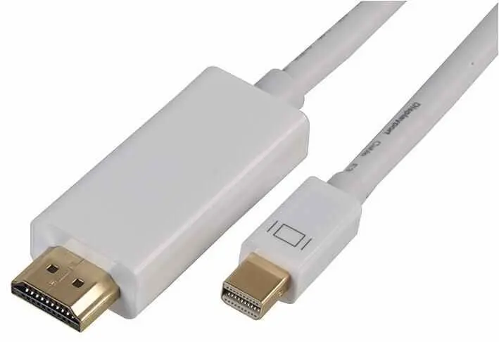 PRO SIGNAL Cable Mini DisplayPort a HDMI 2m Blanco