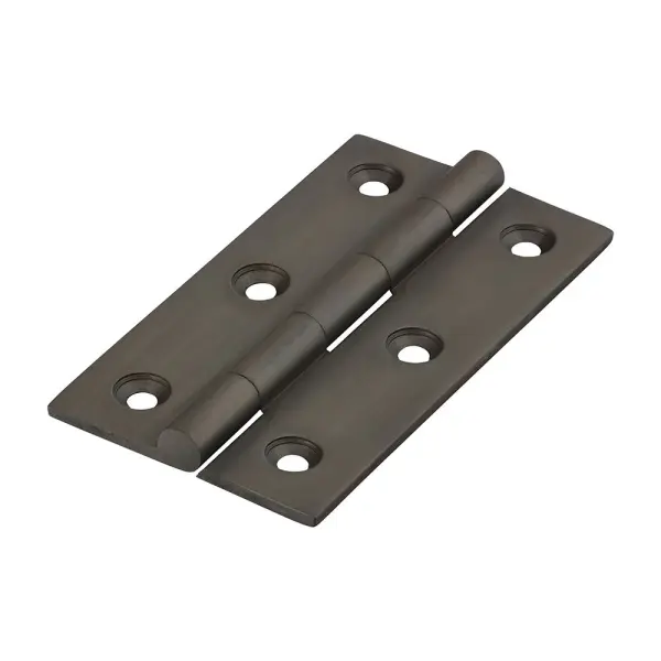 Timco Solid Brass Hinge, Bronze Finish, 75x40mm (2 Pack)