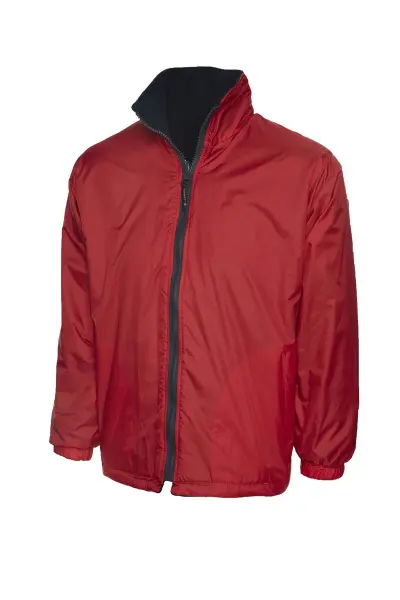 Uneek Veste polaire réversible pour enfants - Rouge/Marine - Taille 7/8 ans