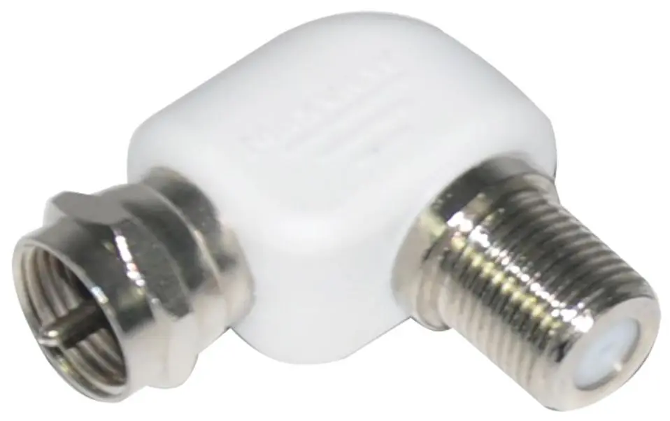 MAXVIEW Angled F Coaxial Connector for Tight Spaces