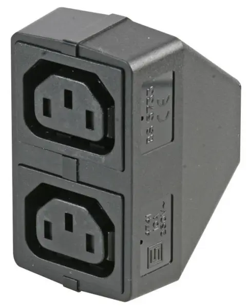 Adaptateur IEC Twinbloc à obturation SCHURTER