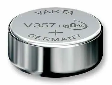 VARTA 357 Silver Oxide Button Cell Battery, 1.55V 145mAh