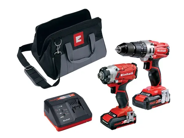 Einhell Power-X-Change Combi & Impact Driver Twin Pack
