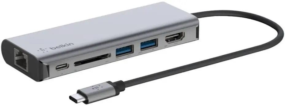 BELKIN Adattatore Multiporta USB-C 6-in-1 con HDMI e Lettore SD