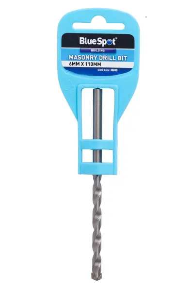 Blue Spot Tools Masonry Drill Bit, 6mm x 110mm, Carbide Tip