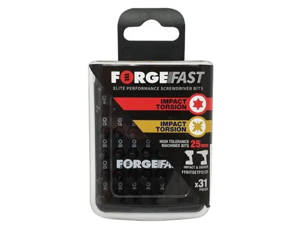 ForgeFix ForgeFast 31-Piece PZ/TX Impact Bit Set
