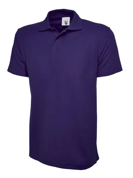 Uneek Unisex Klassisches Polohemd - 50% Polyester 50% Baumwolle - Lila - Größe 