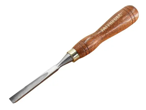 Faithfull Straight Gouge Carving Chisel, FSC Wooden Handle, 9.5mm (3/8in)