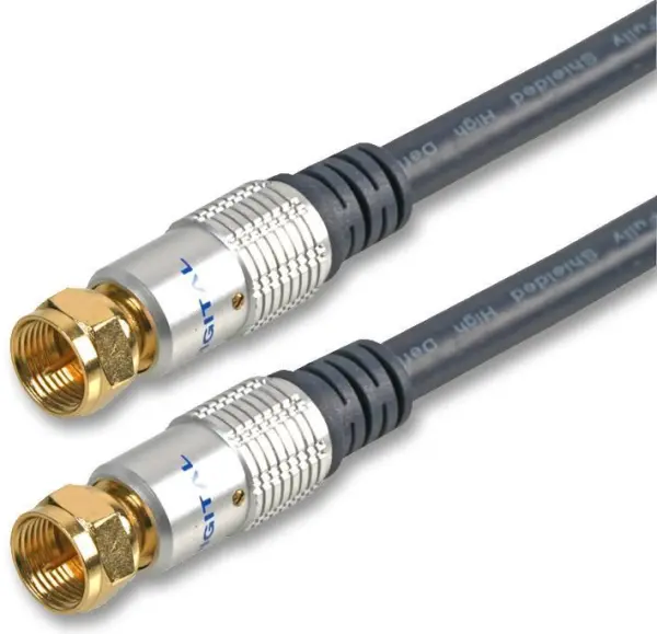 PRO SIGNAL HQ F-Type Satellite Coaxial Cable, 1m Blue