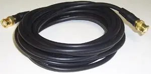 PRO SIGNAL BNC Male to BNC Male RG59/U Coaxial Cable, 5m, 75 Ohm, Gold Plated