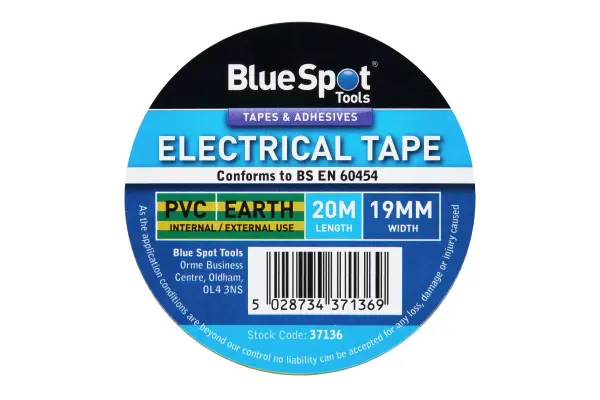 Blue Spot 20m PVC Electrical Insulation Tape, 19mm