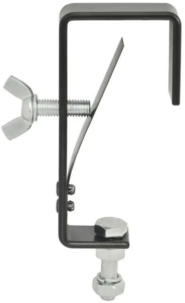 QTX LIGHT 50mm Hook Clamp, Galvanised, 25kg Load Capacity
