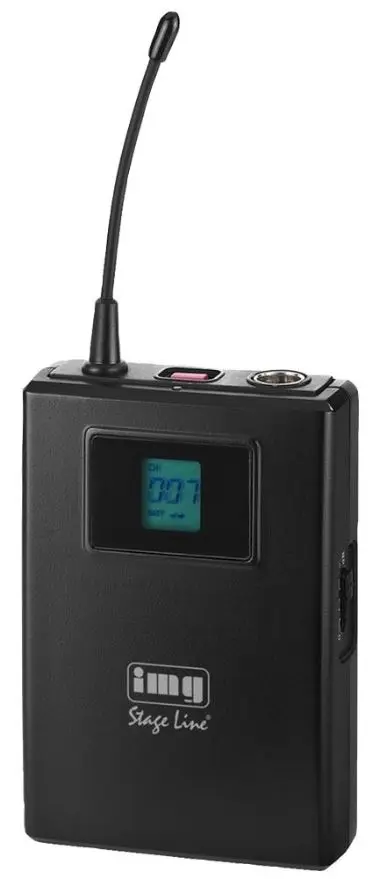 Transmissor de Microfone Sem Fios IMG STAGE LINE UHF Beltpack