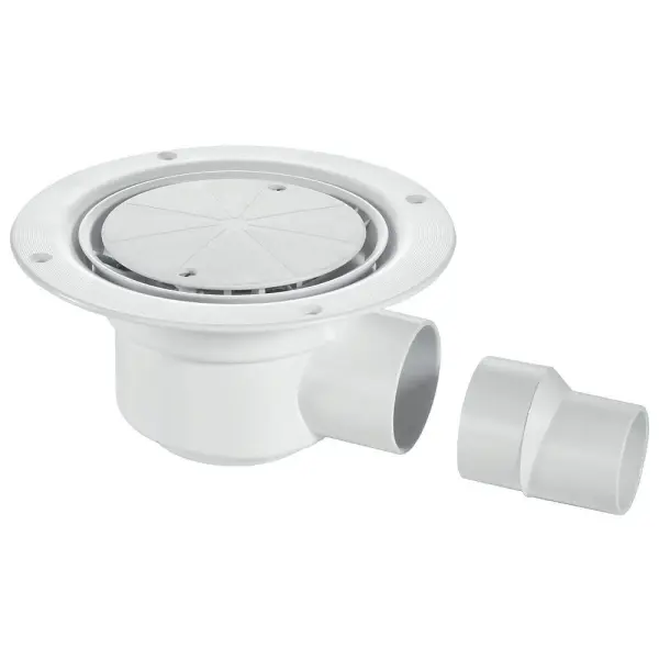 McAlpine - Siphon de sol trappé TSG50WH 50mm pour salles d'eau