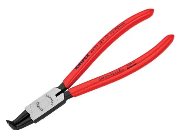 Knipex 44 21 J21 מלקחיים מעגליים פנימיים כפופים, 19-60 מ״מ