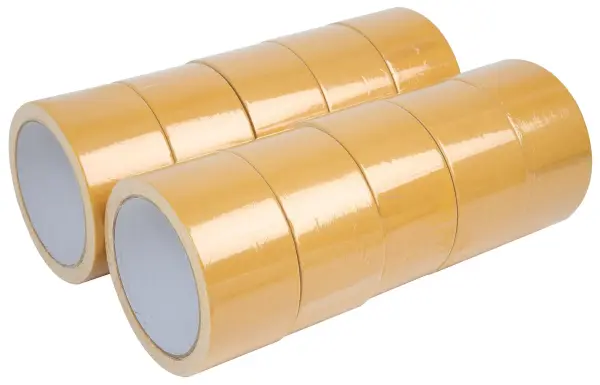 Pro Power Double-Sided Cloth Tape Tan 50mm x 10m (Pack of 10)