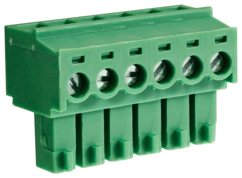 CAMDENBOSS - Bloc Teirminé Plugáilte Ardaithe, 6-Pólaí, 8A, 3.81mm