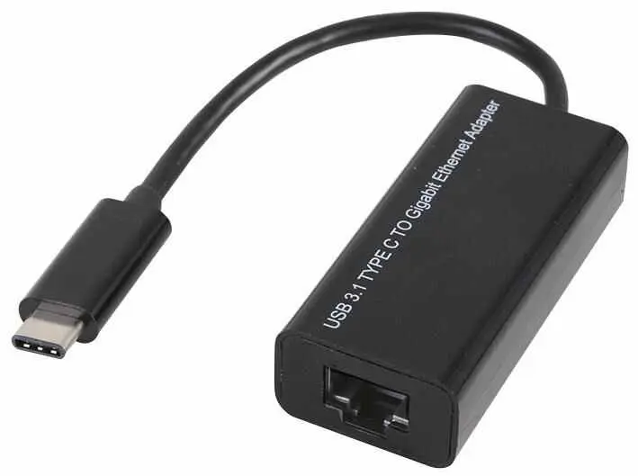 PRO SIGNAL - USB 3.1 Type-C 轉 Gigabit 以太網適配器 黑色