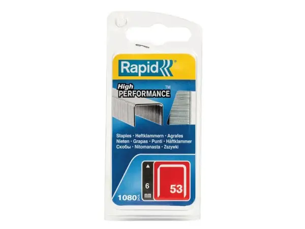 Rapid 53/6B 6mm Galvanised Staples (1080 Pack)