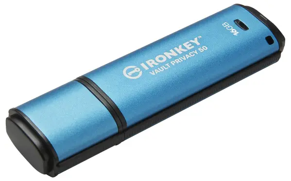 Kingston IronKey Vault Privacy 50 Encrypted USB 3.2 Flash Drive, 16GB