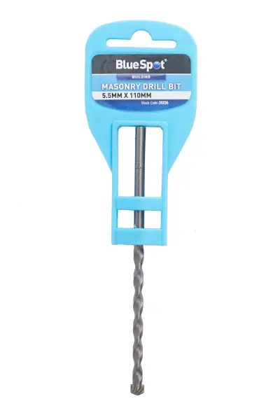 Blue Spot Tools Punta da Trapano per Muratura, 5,5mm x 110mm, Puntale in Carbur