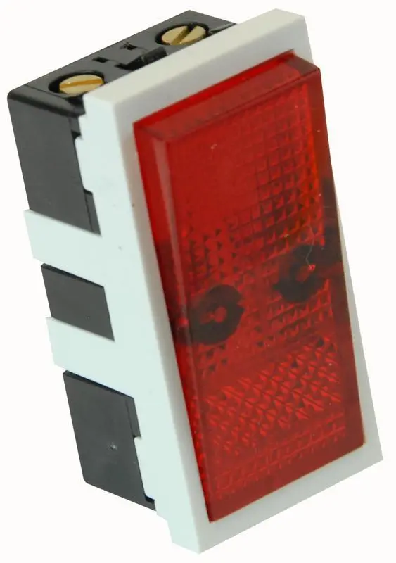 RPP Easy-Clip 16A DP Διακόπτης με Νέον, Μισό Module