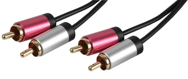 PRO SIGNAL Cabo Audio Phono RCA Slim, 10m, Preto