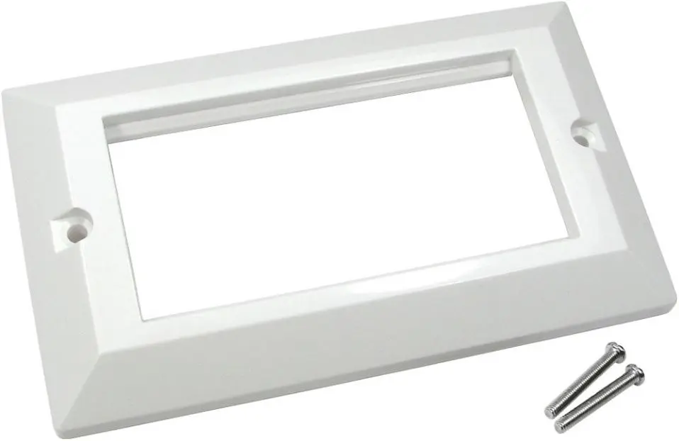 Pro Signal Moldura Euro Mod Branca 2-Gang para Módulos AV