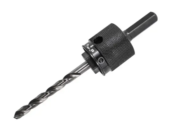 Faithfull Universal Quick Release Holesaw Arbor Set with Pilot Drill & Nuts