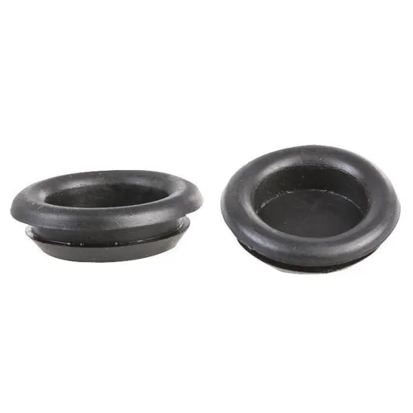 Concordia Technologies Quick Fit Closed Cable Grommets, 20mm, Black, Pack of 10