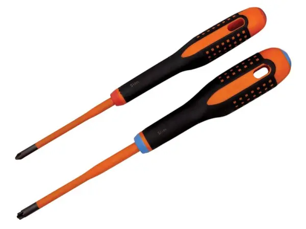 Bahco BE-9890SL ERGO™ Slim VDE Insulated Screwdriver Set, 2-Piece