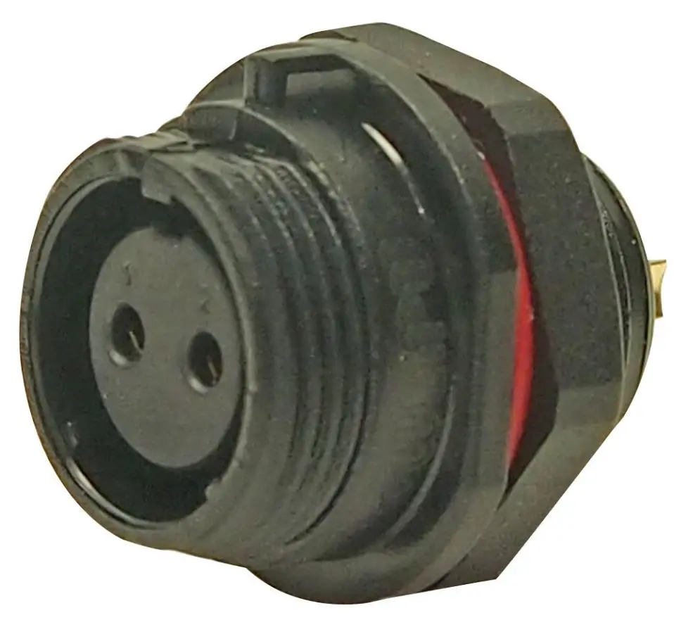 Prise circulaire étanche CLIFF, 2 voies, IP68, pour panneau