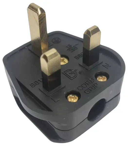 Westminster Electrical UK Mains Plug with 13A Fuse - Black
