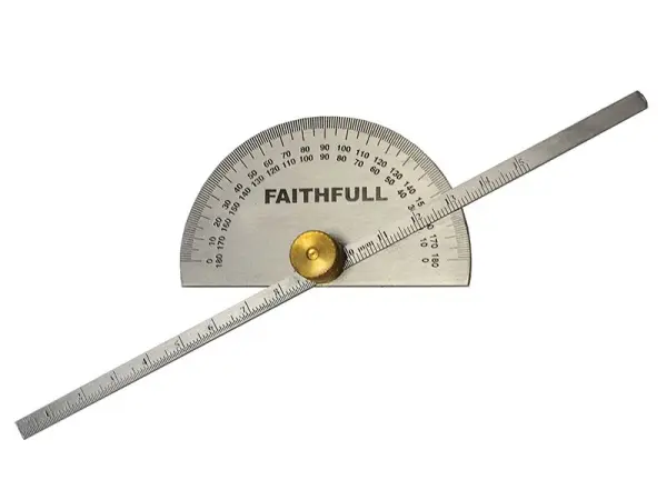 Medidor de Profundidade com Transferidor Faithfull, 150mm (6 Polegadas)