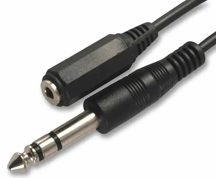 Pro Signal - Προσαρμογέας Στερεοφωνικού Jack 3.5mm σε 6.35mm, 0.5m Μαύρο