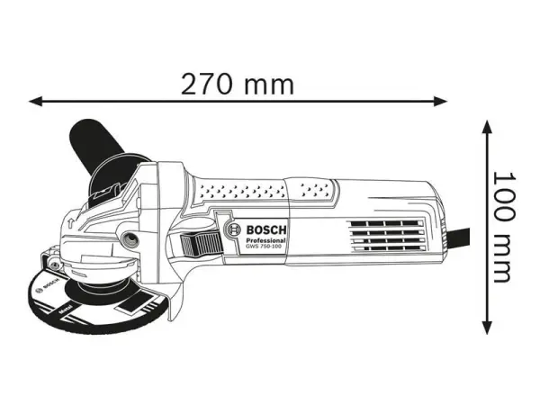 Bosch GWS 750 Professional Angle Grinder - 110V Version