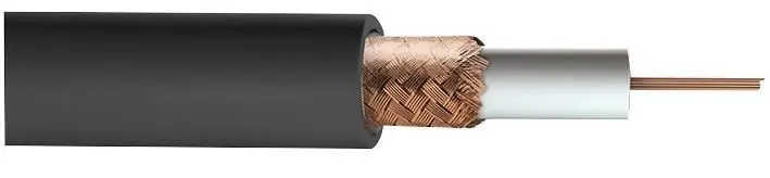 CONCORDIA TECHNOLOGIES Cable coaxial URM70, negro, para enterrado directo, 100m