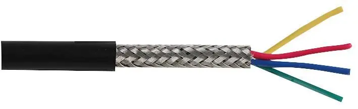 PRO ELEC - Cábla Scagtha 4-Chró, 0.2mm², Dubh, 25m