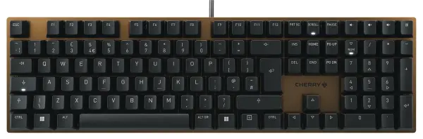 Cherry KC 200 MX Mechanical USB Keyboard, Silent Red Switches, Bronze