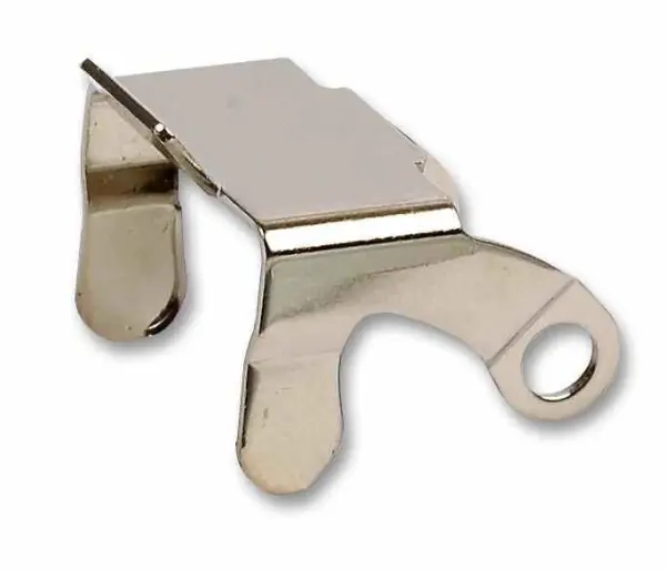 Hirschmann STASI2 Security Clip, 2-Way, Tin-Plated Brass, 5 Pack