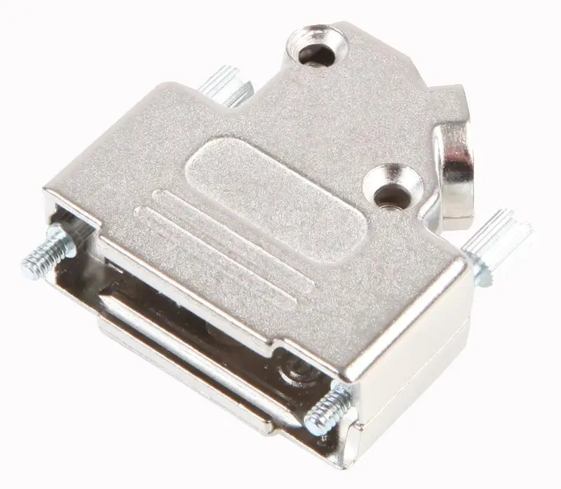 MH CONNECTORS D-sub 후드, 니켈 코팅, 45° 케이블 입구, 15핀